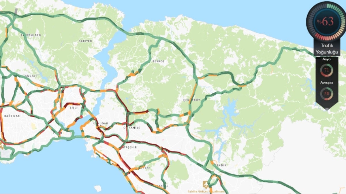 Hava buz, trafik kilit! İstanbullular haftanın ilk gününe trafikte başladı
