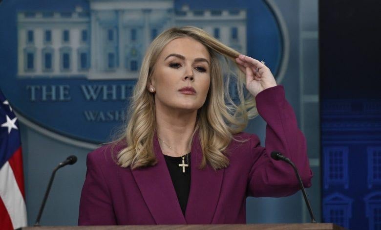 En genç Beyaz Saray sözcüsü Leavitt, çocuk bekliyor