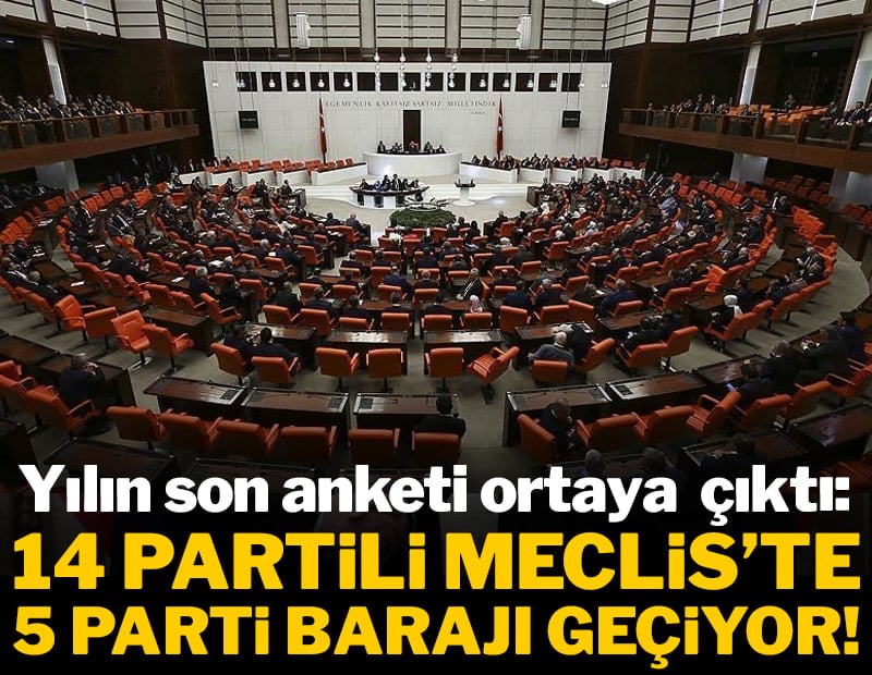 14 partili Meclis'te 5 parti barajı geçiyor