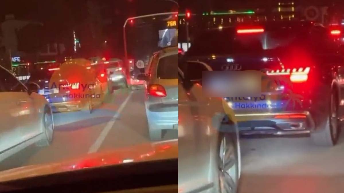 Antalya trafiğini karıştıran plaka! Gören herkes telefona sarıldı