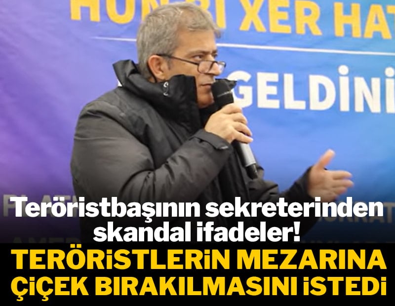 Teröristlerin mezarına çiçek bırakılmasını istedi