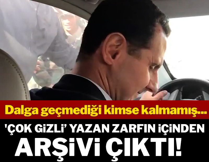 'Çok gizli' yazan zarfın içinden Esad'ın arşivi çıktı! Dalga geçmediği kimse kalmamış...