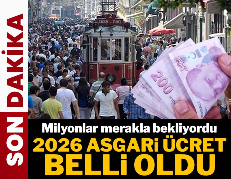 2026 asgari ücret belli oldu