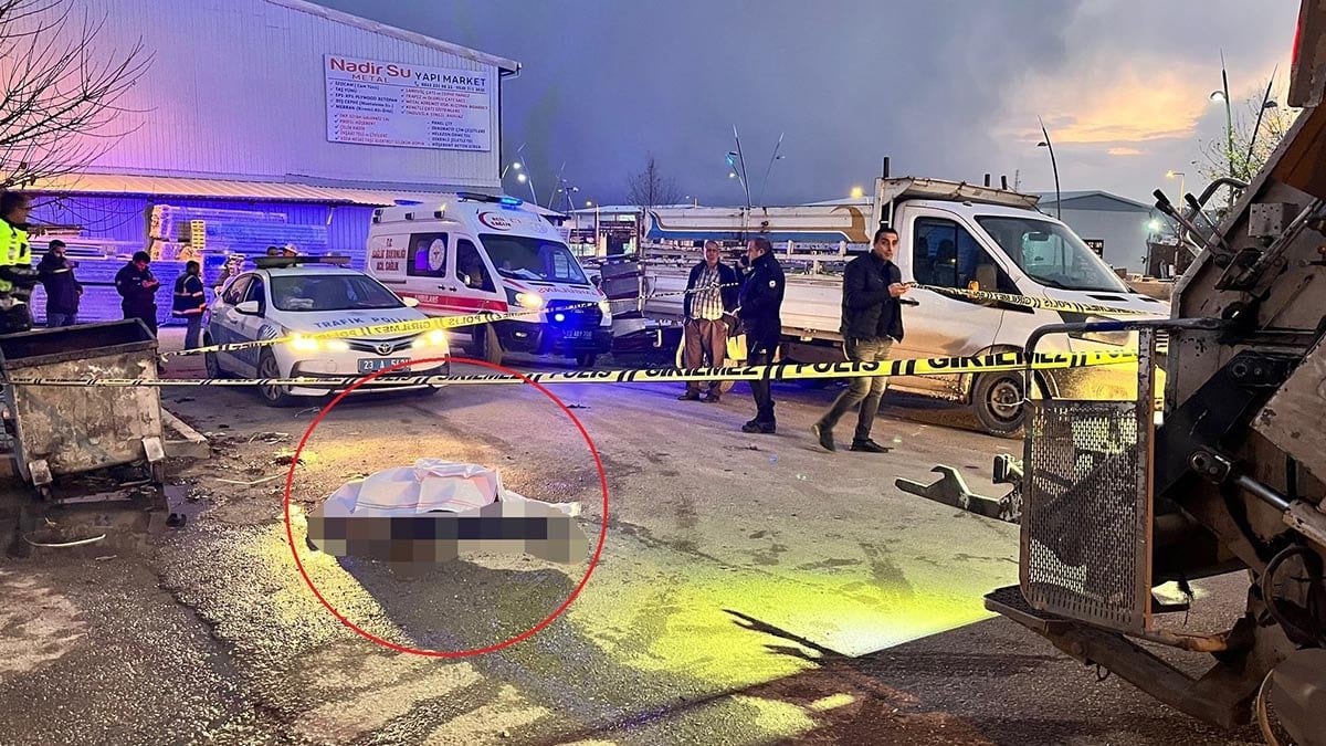 Bir işçi çöp kamyonunun altında kalarak hayatını kaybetti