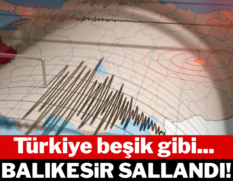 Balıkesir&#x27;de korkutan bir deprem oldu!