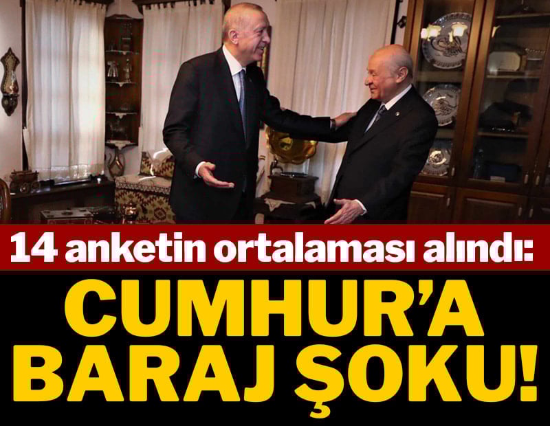 14 anketin ortalaması alındı: Cumhur'a 'baraj' şoku!