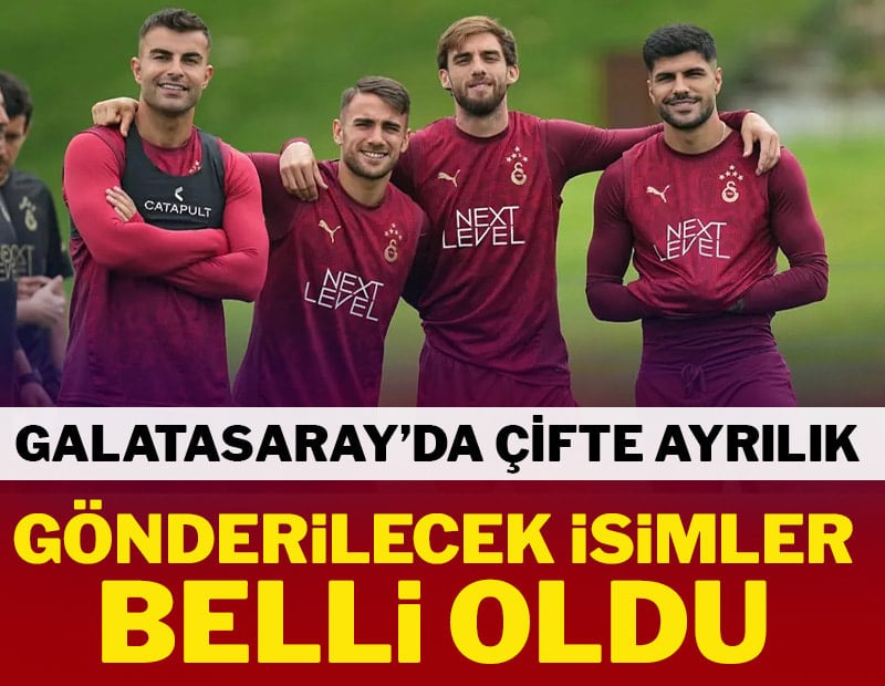 Galatasaray'da çifte ayrılık! Resmen açıklandı