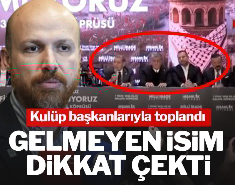 Bilal Erdoğan'ın konuştuğu toplantıda hangi kulüp başkanı yoktu?