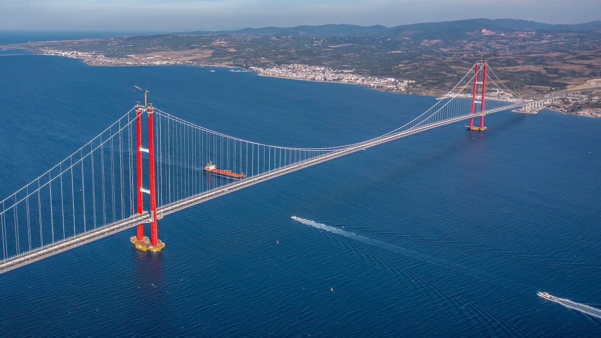 1915 Çanakkale'nin ilk rakibi: Dünyanın en uzun asma köprüsü olacak