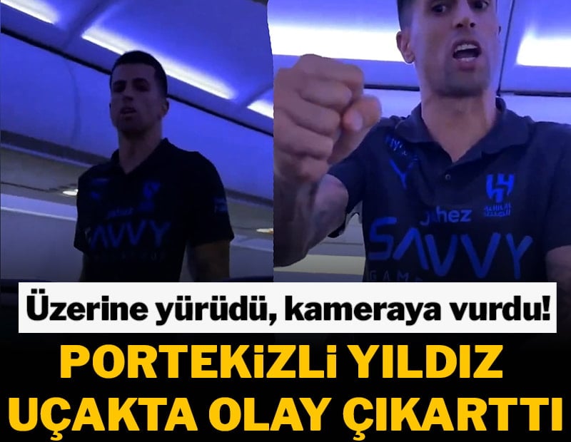Cancelo uçakta olay çıkarttı! Taraftarla tartıştı