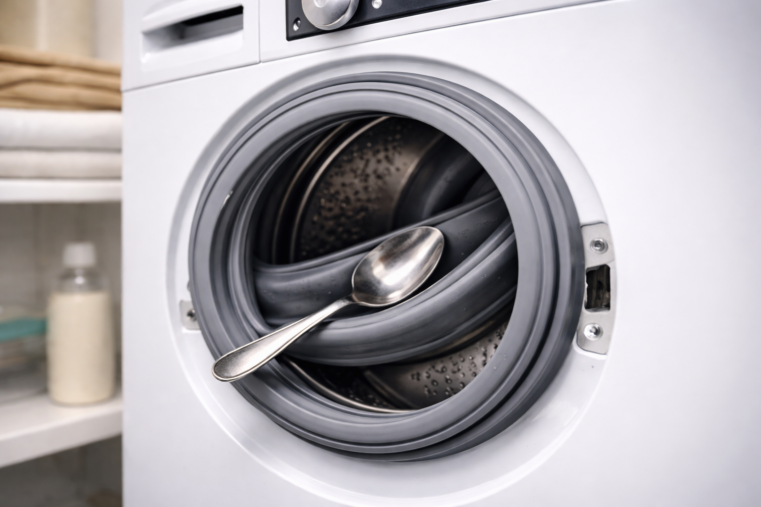 Çamaşır makinesi contasına koyulan kaşık meğer bu işe yarıyormuş 