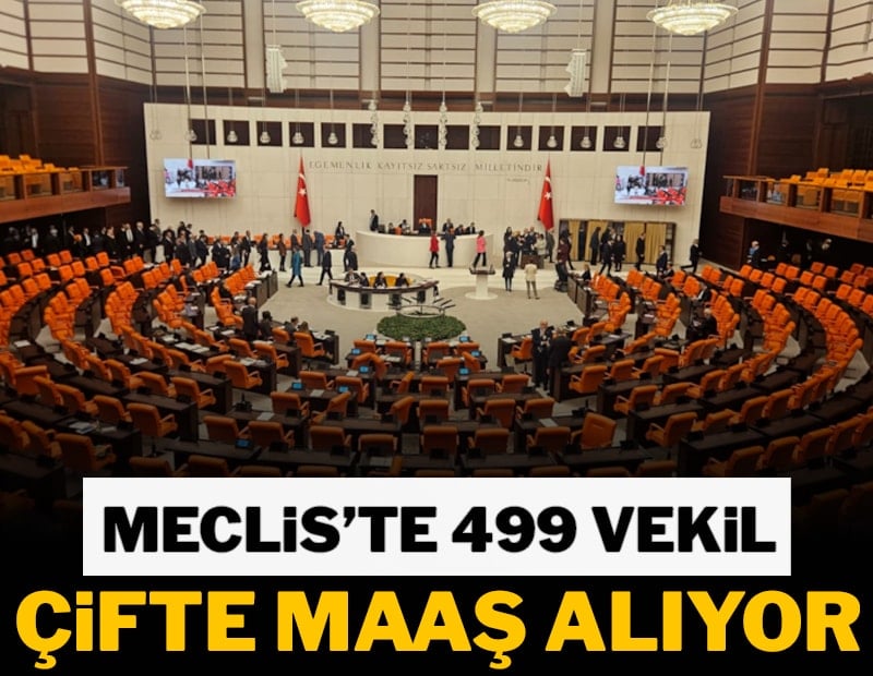 Meclis’te 499 vekil çifte maaş alıyor
