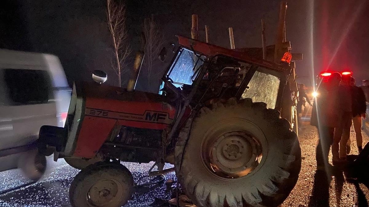 Kastamonu’da traktör ile cip çarpıştı, 3 kişi yaralı