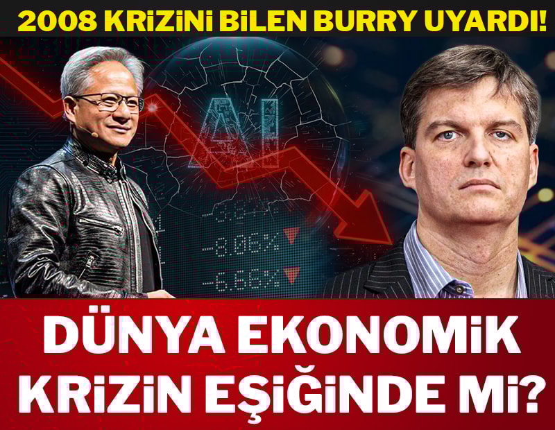 Kriz kahini Burry: AI balonu patlayacak, 4 trilyon değerindeki Nvidia yüzde 80 çökebilir