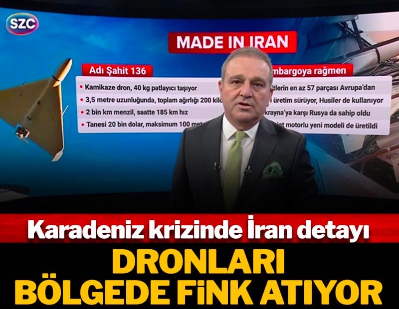 Karadeniz krizinde İran detayı! Dronları bölgede fink atıyor