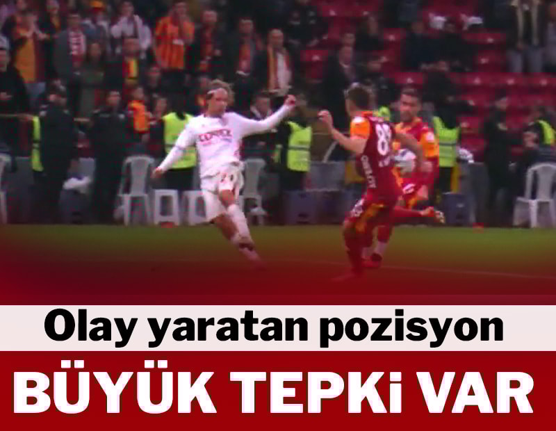 Galatasaray maçında olay yaratan pozisyon! Büyük tepki var