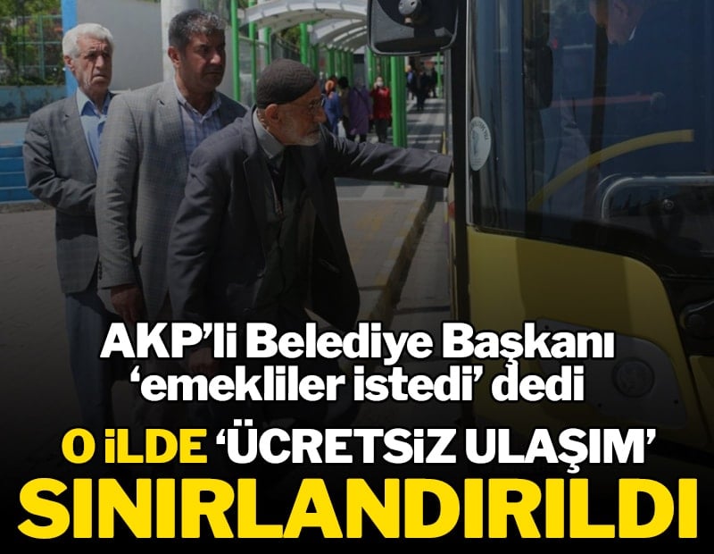 Karabük'te emeklilerin ücretsiz toplu ulaşım hakkı sınırlandırıldı