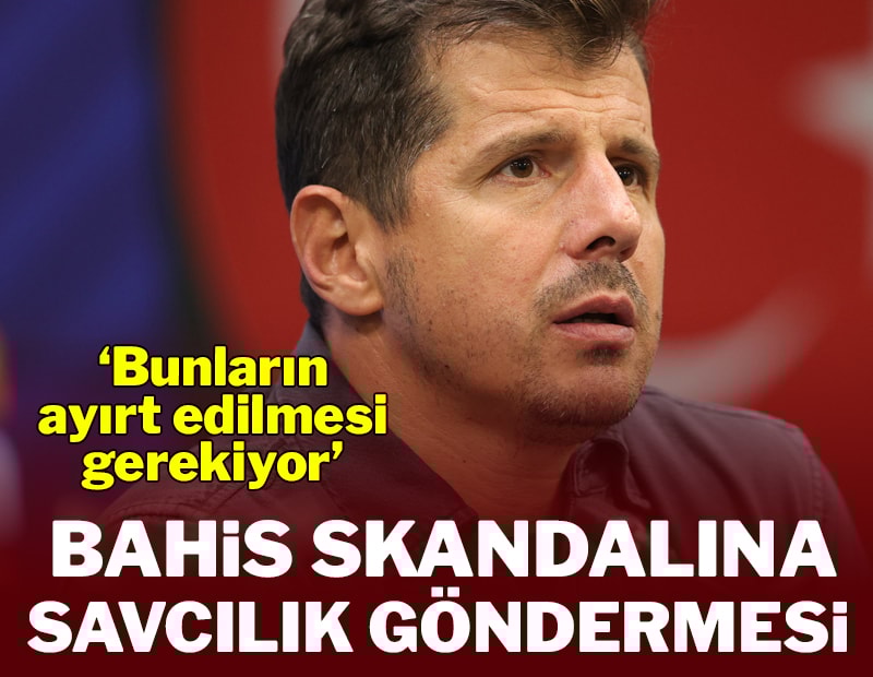 Emre Belözoğlu'ndan bahis soruşturmasına gönderme