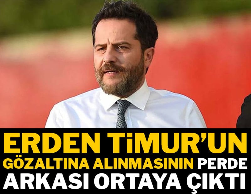 Erden Timur'un gözaltına alınmasının perde arkası ortaya çıktı 