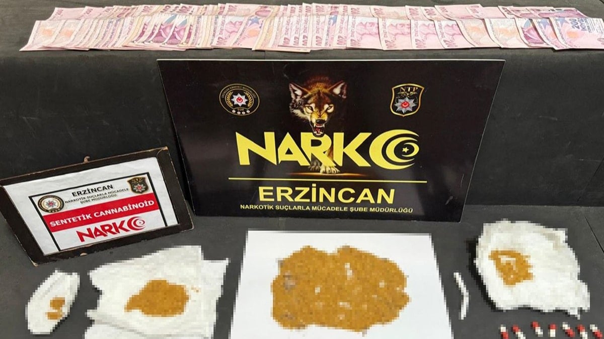 Erzincan’da narkotik operasyonu: Para ve uyuşturucu ele geçirildi