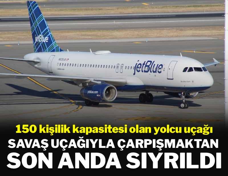 Yolcu uçağı, savaş uçağıyla havada çarpışmaktan son anda sıyrıldı