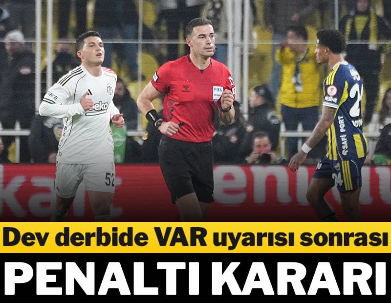 Dev derbide VAR uyarısı sonrası penaltı kararı