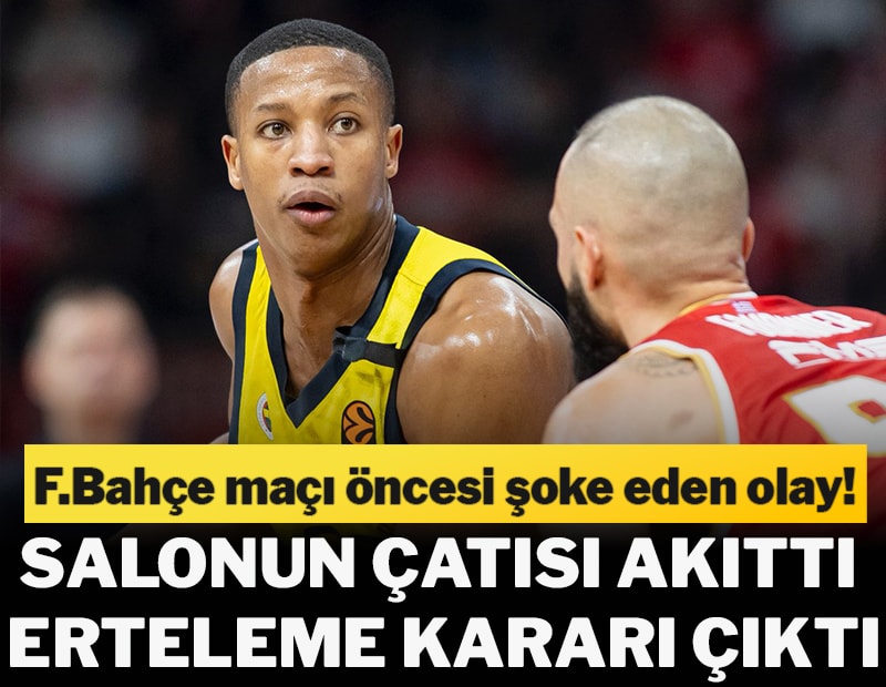 Skandal: Yağmur yağdı F.Bahçe maçı ertelendi