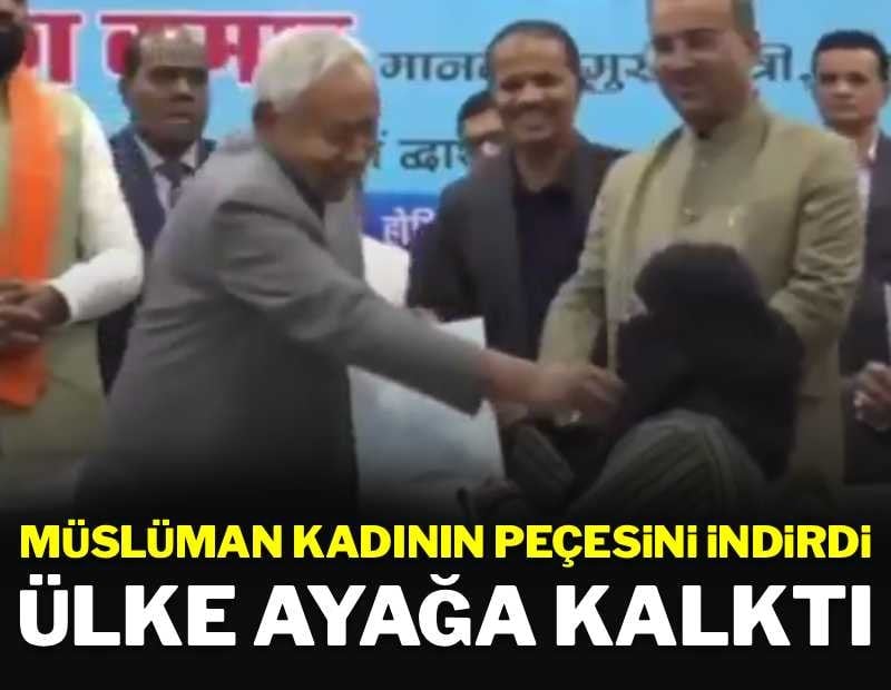 Müslüman kadının peçesini indirdi, ülke ayağa kalktı
