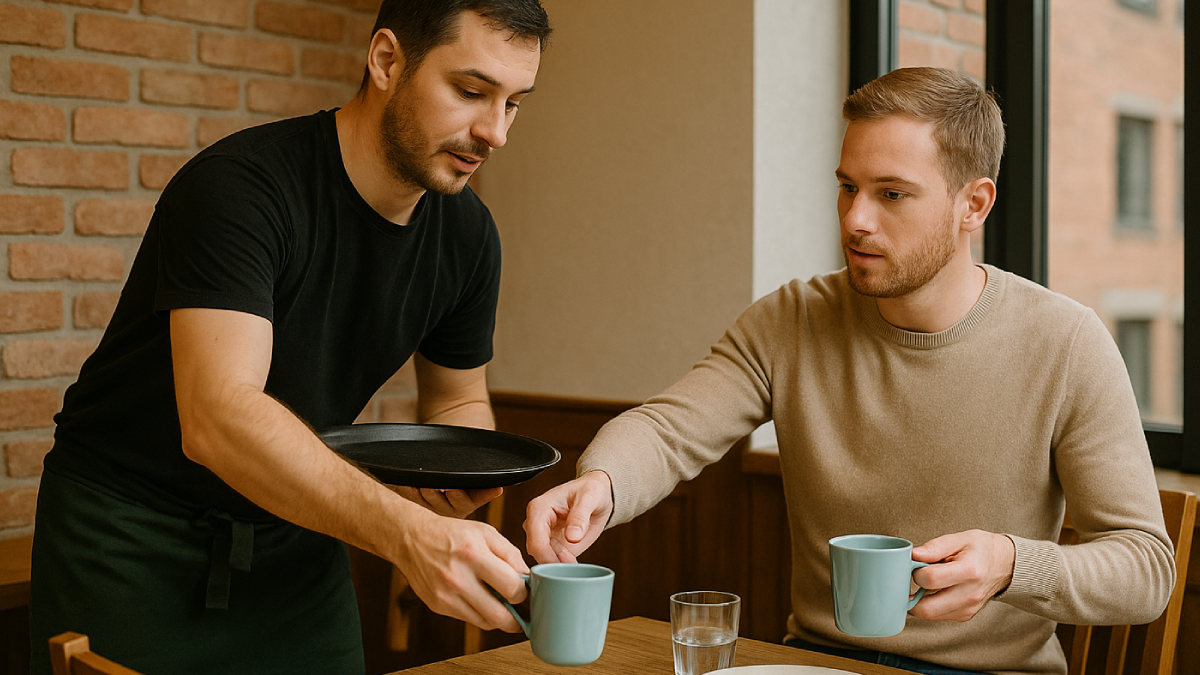Garsona yardım etmek nezaketten öte bir hareketmiş: Gizli anlamları var