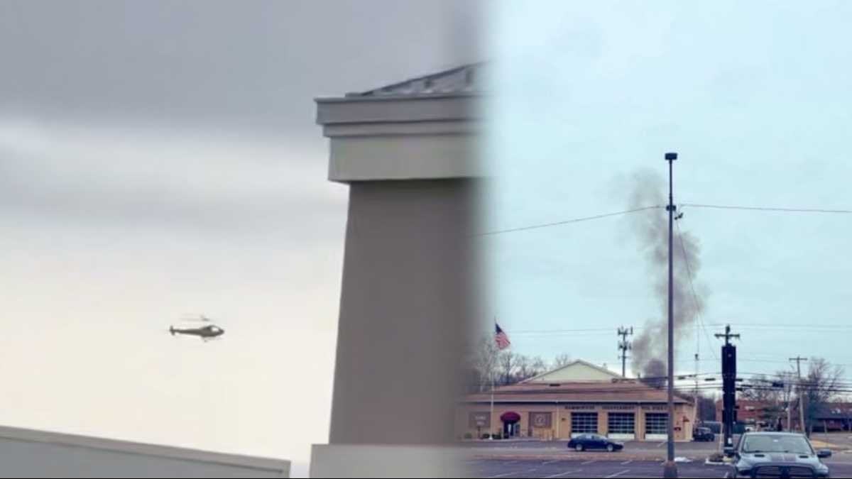 İki helikopter havada çarpıştı: Facia anı kameraya yansıdı