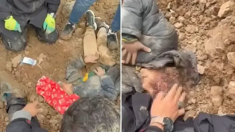 Hatay’da toprağa gömülü halde bulunan 10 yaşındaki çocuğun tedavisi sürüyor