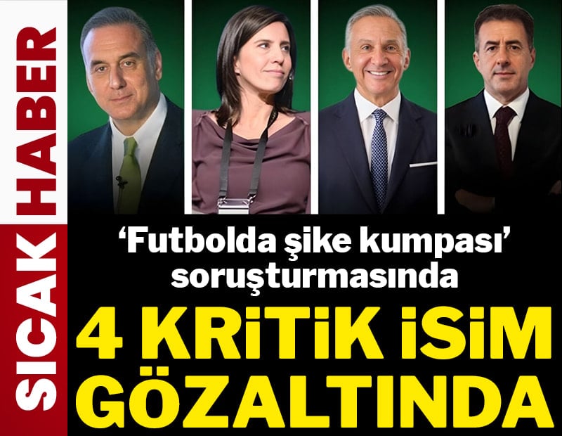 Futbolda şike soruşturması kapsamında 4 gözaltı
