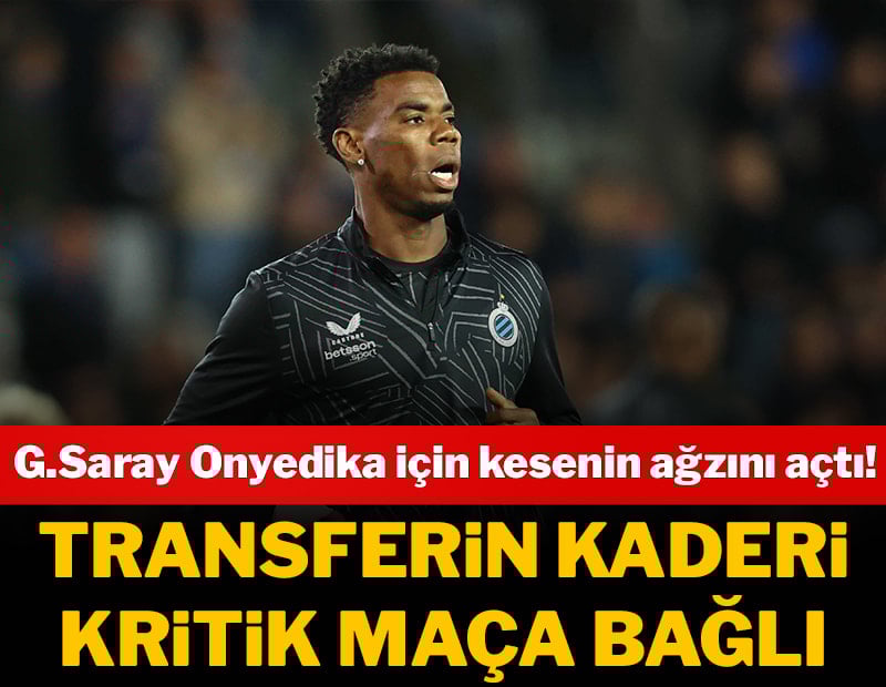 Onyedika transferinde kritik tarih! Galatasaray kesenin ağzını açtı