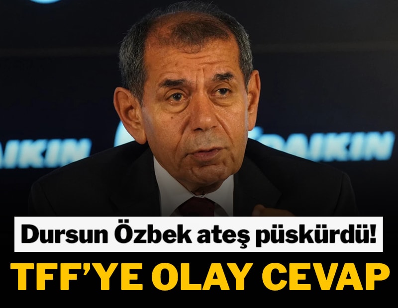 Dursun Özbek'ten TFF'ye olay cevap!