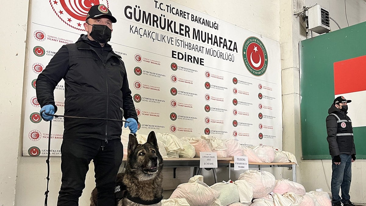 Kapıkule’de TIR'dan 2,5 milyon uyuşturucu hap ve 16 kilo sentetik esrar çıktı