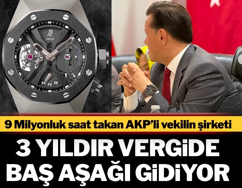 Saati 9 milyon olan AKP’linin ödediği vergiler azalıyor