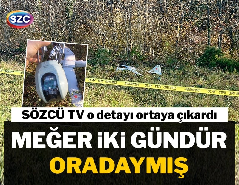 Sözcü TV o detayı ortaya çıkardı! İzmit'te düşen İHA iki gündür arazideymiş