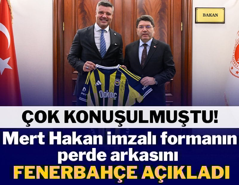 Mert Hakan Yandaş imzalı formanın perde arkasını Fenerbahçe açıkladı