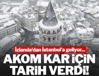 İzlanda'dan İstanbul'a geliyor: AKOM'dan 'soğuk' uyarısı