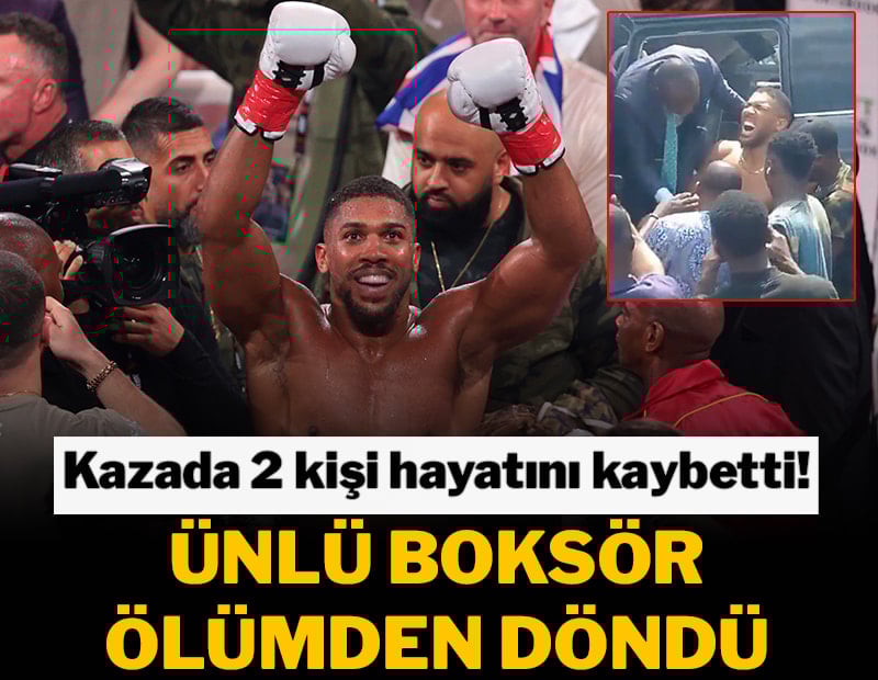 Anthony Joshua trafik kazası geçirdi! 2 kişi hayatını kaybetti