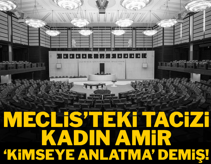Meclis'teki tacizi kadın amir 'kimseye anlatma' demiş!