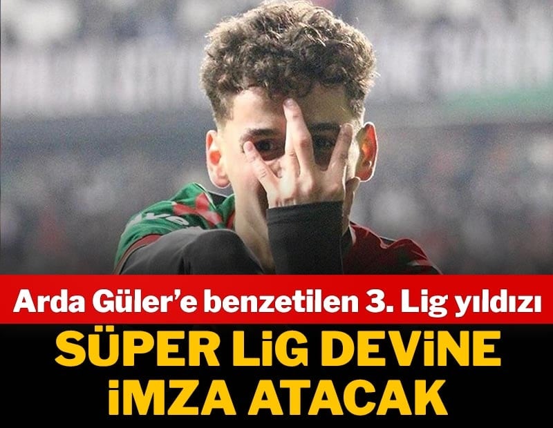 3. Lig'de göz doldurdu, Süper Lig devine imza atacak! Arda Güler'e benzetildi