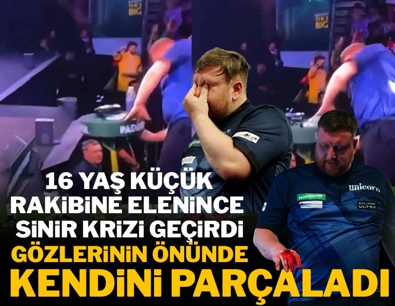 16 yaş küçük rakibine elendi kendisini parçaladı