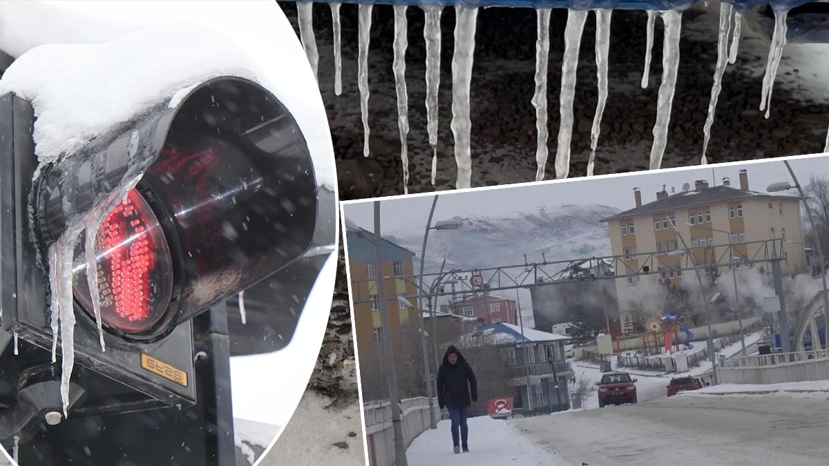 Bu şehirde kar kalınlığı 60 santimetreye ulaştı:  2 ilçe de eksi 25 dereceyi gördü