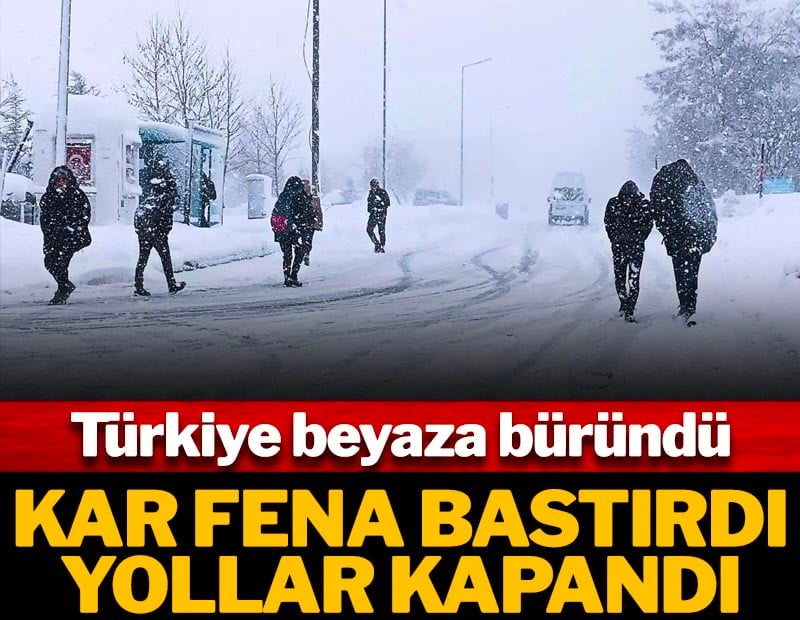 Kar fena bastırdı! Yollar, köprüler kapandı