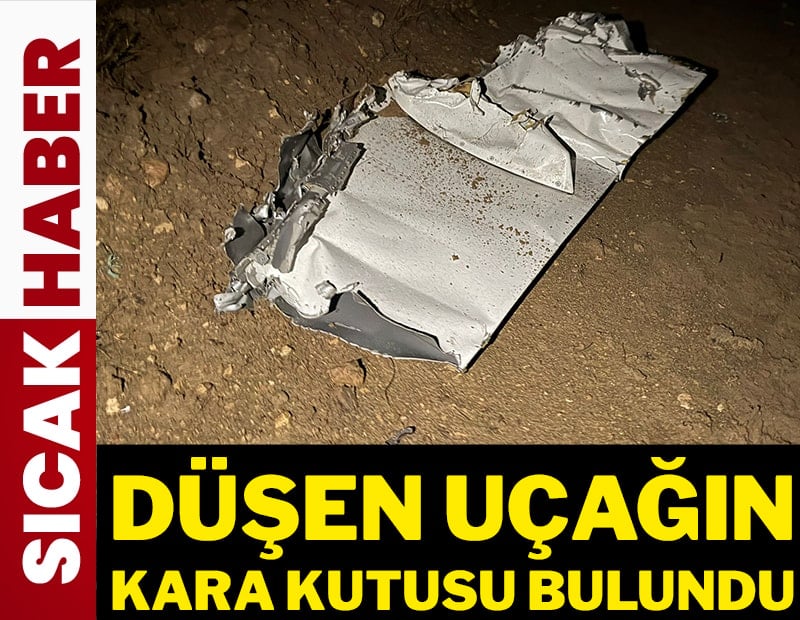 Düşen uçağın kara kutusu bulundu