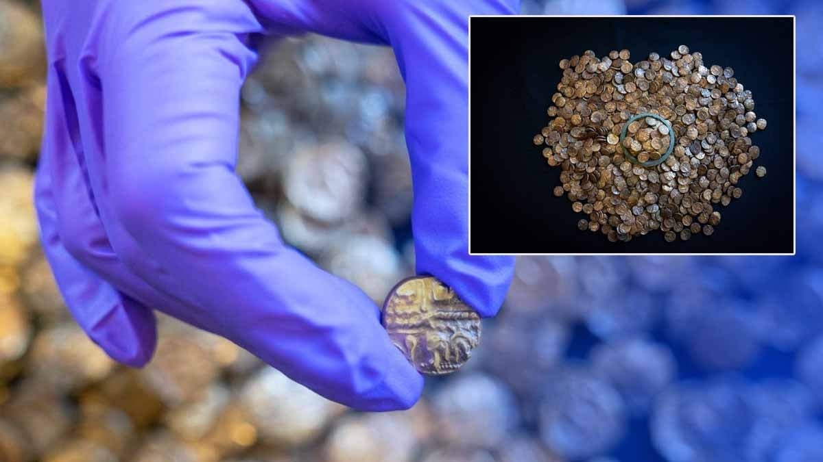 933 adet sikke altın bulundu: Bu bugüne kadar ki en büyük demir çağı hazinesi