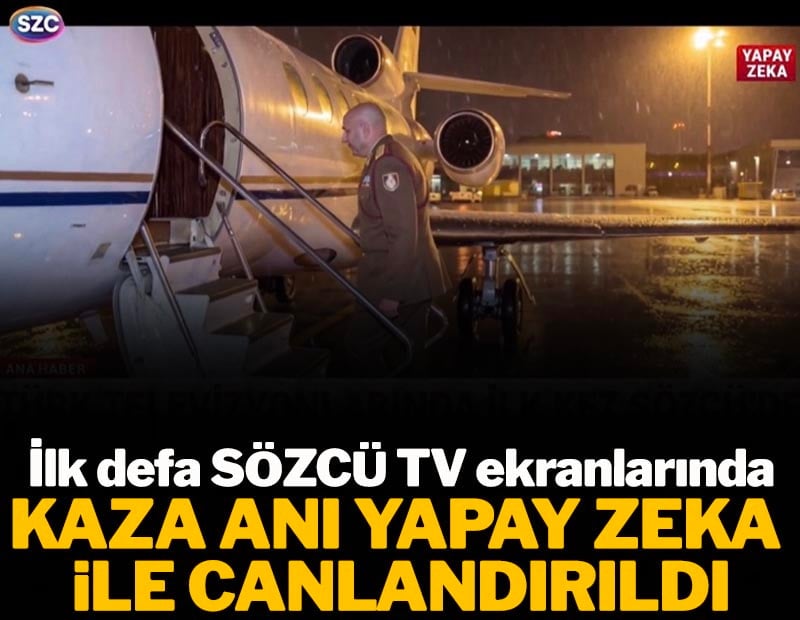 Kaza anı yapay zeka ile canlandırıldı! İlk kez SÖZCÜ TV ekranlarında