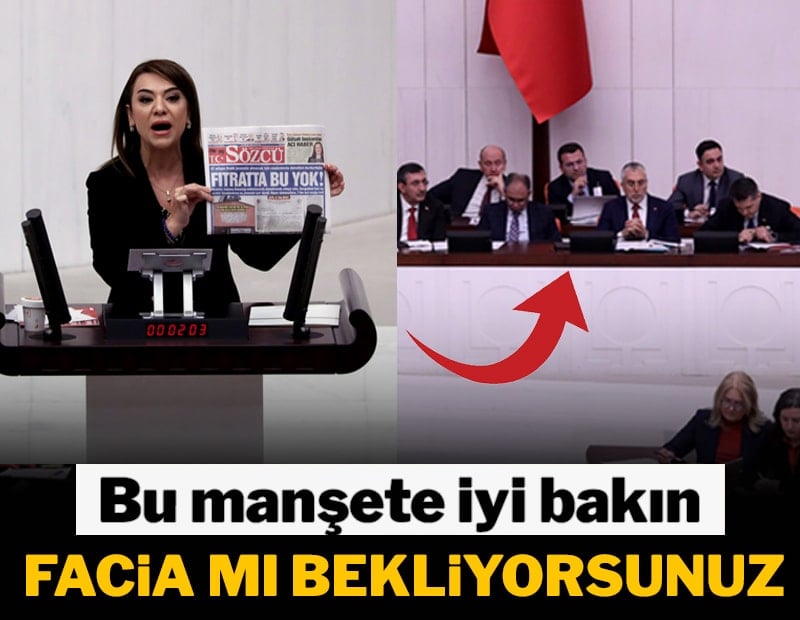 Bu manşete iyi bakın facia mı bekliyorsunuz