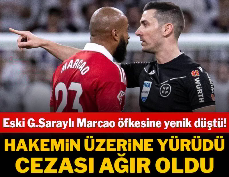 Eski Galatasaraylı Marcao'ya ağır ceza! Öfkesi başına dert oldu